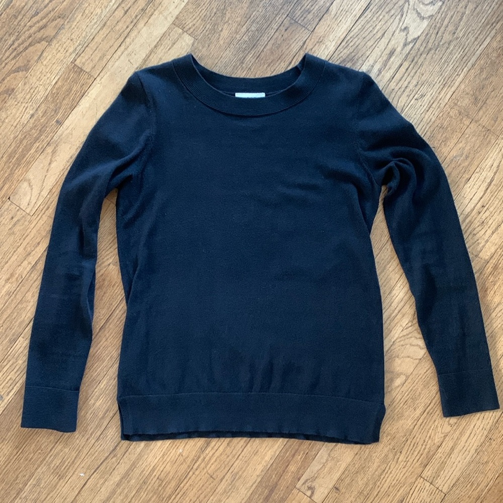 EUC Black Loft Cotton Sweater, Size Small